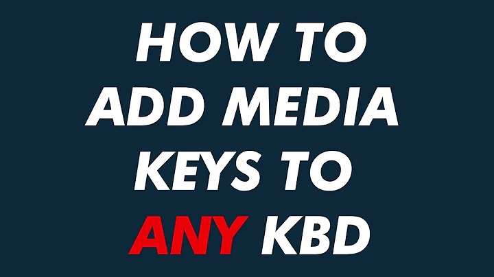Add Media Keys to ANY Keyboard! | Media Key Tutorial