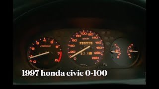 1997 honda civic 0-100  (ek)
