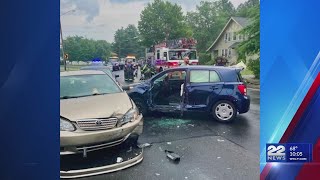 Driver extricated after three-car crash on Page Boulevard in Springfield