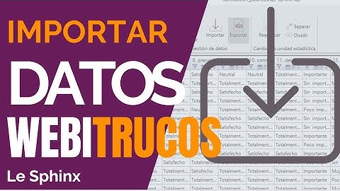 Cómo importar y organizar datos de encuestas