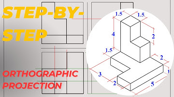 Orthographic Projection Step-by-Step (First Angle Method)