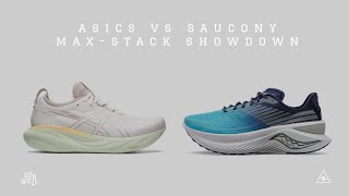 Saucony Endorphin Shift 3 vs ASICS Gel-Nimbus 25 | Max Stack Smackdown