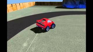 Unity   sport toon car red 01 b