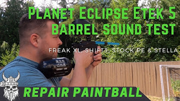 Planet Eclipse Etek 5 Shooting Video - MacDev Shift3, Stock, Inception Designs Stella & Freak XL