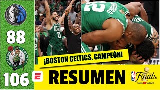 Thumbnail for ¡BOSTON CELTICS son los CAMPEONES DE LA NBA 2024! Logran su título 18 después de 16 años | NBA