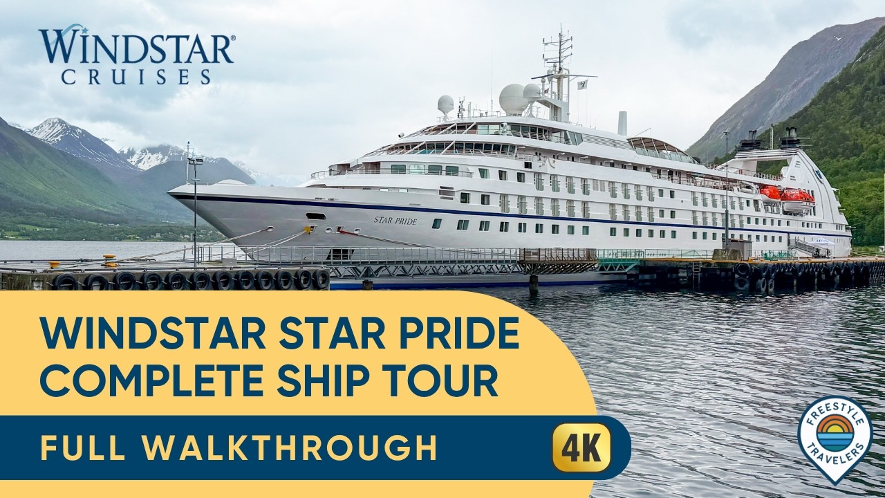 ⁣Windstar Star Pride Full Ship Tour & Walkthrough | All Venues, Restaurants & Menus