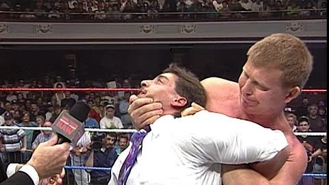 Bob Backlund demonstrates the Cross-Face Chickenwing: Raw,