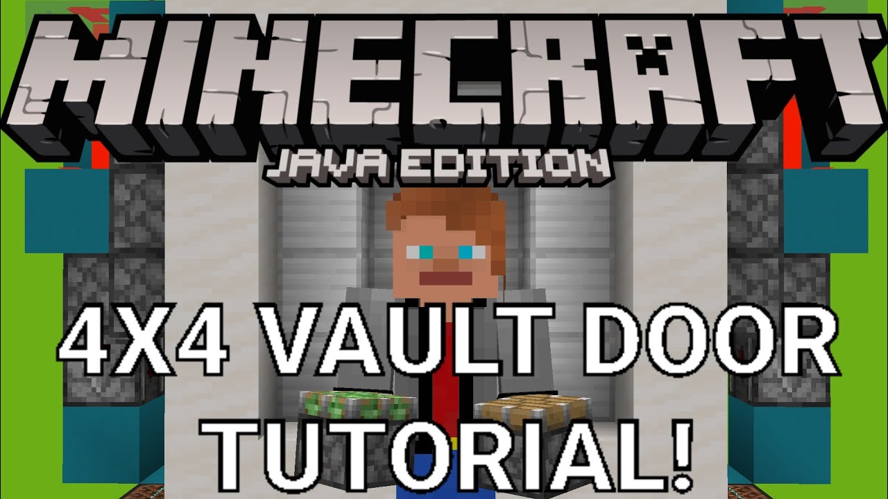 Minecraft Java Edition 4x4 Vault Door Tutorial (not bedrock edition ...
