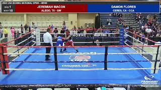 USAB 24 NO 312AM Ring 1 Bout 15 Jeremiah Macon Damon Flores IM106