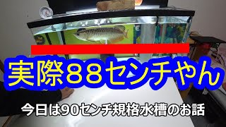 【アクアリウム用品】90cm規格水槽の実際サイズが違う件（どうでもいい）