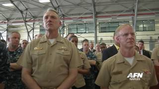 SECNAV Ray Mabus Visits NSA Naples