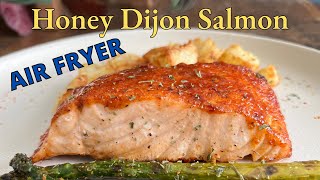 Air Fryer Honey Dijon Salmon - 4K