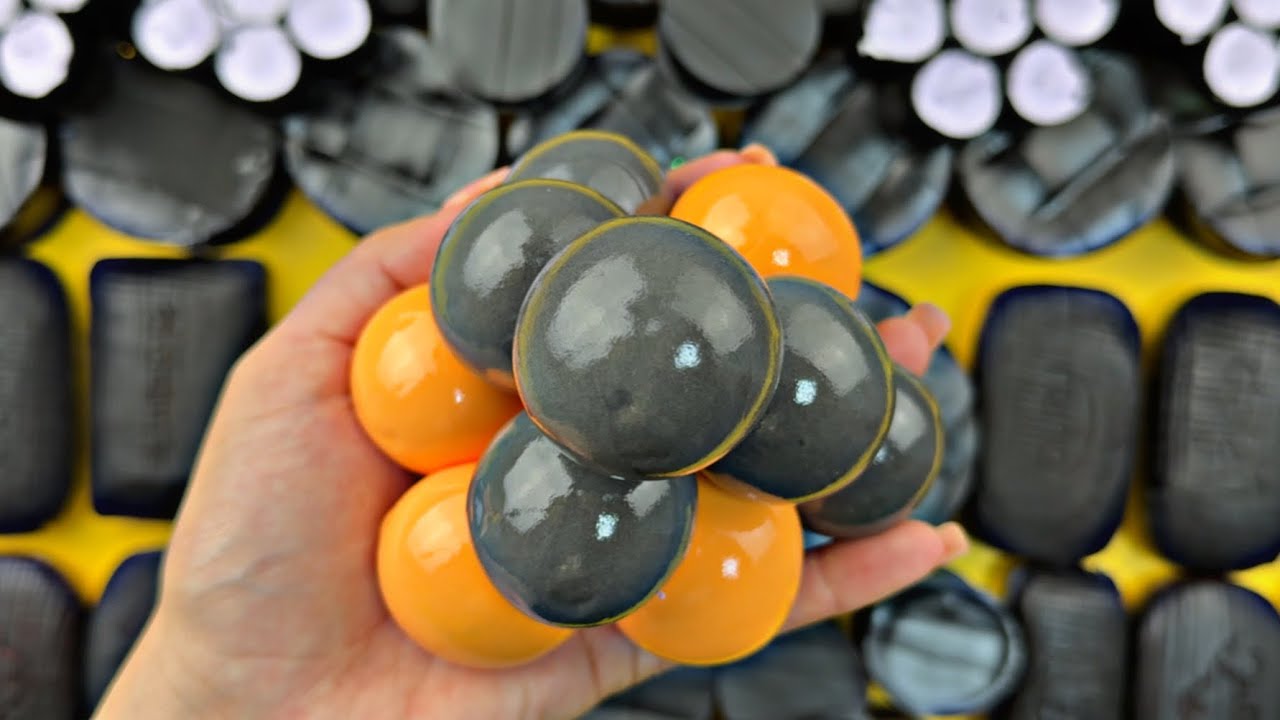 ASMR SOAP Cutting soap cubes | Soap boxes with glitter and starch | Clay cracking 