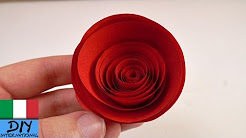 Rosa rossa di carta / Fiori di carta facili e veloci per S. Valentino