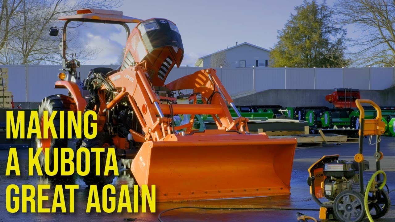 DIRTY KUBOTA L6060 TRACTOR CLEANING EXTRAORDINAIRE! 👨‍🌾🚜 YouTube