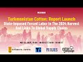 Cotton Campaign Turkmenistan Webinar: Report Launch