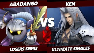 Kagaribi 8 Losers Semis - KEN (Sephiroth) Vs. Abadango (Meta Knight) SSBU Ultimate Tournament