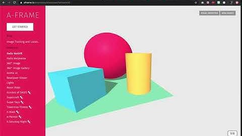 Getting started with A-Frame Tutorial