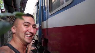 Train Passes Through Tiny Street in Vietnam || ViralHog