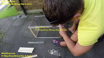 How to build your 6gpu ethereum mining rig OPEN AIR frame for mining ether! www.MiineShop.com new