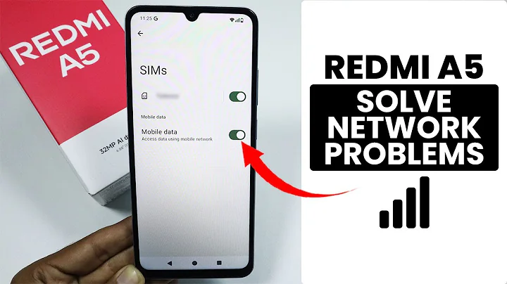 How to Solve Network Problem in Redmi A5 - Reset Network Settings