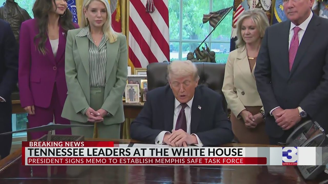 President signs memo to establish Memphis Safe Task Force - YouTube