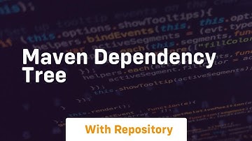 maven dependency tree