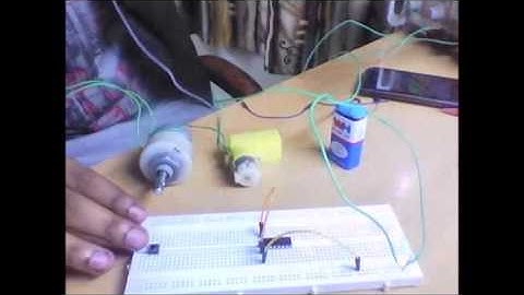 Controlling Dc motor using push button
