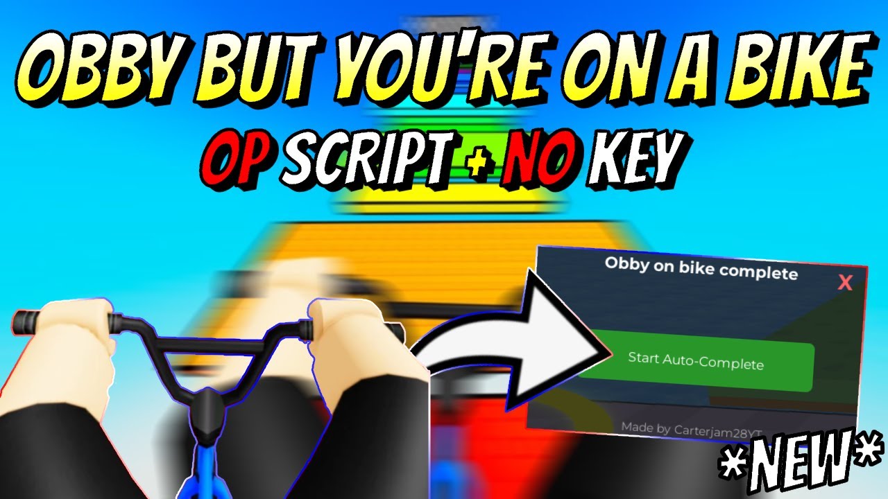 *NEW* Obby But You're On a Bike OP Script (AUTO COMPLETE OBBY) PASTEBIN ...
