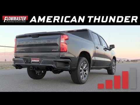 Flowmaster American Thunder Cat-Back exhaust sound on a 2019 Chevrolet Silverado 1500 5.3L