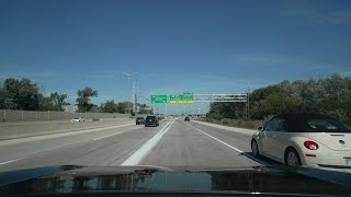 Bolingbrook to Chicago I-355/I-88/I-294/I-90 Highways (No Talk, No Music) 4K POV ASMR