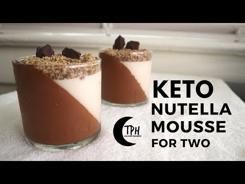 Keto Chocolate Hazelnut Cups for Two | Low-Carb Nutella Mousse Recipe