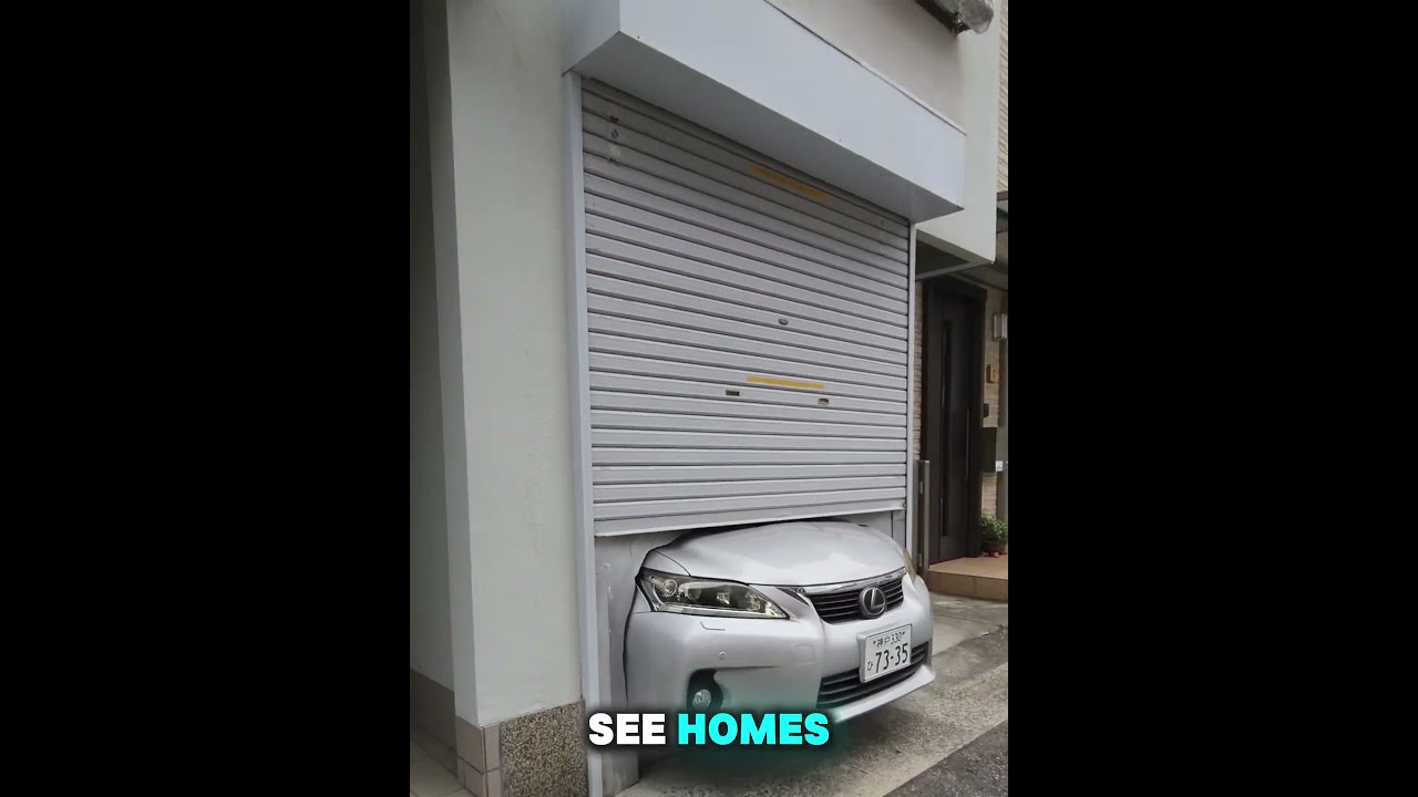 Japan’s Genius Solution to Tiny Parking Spaces #shorts