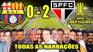 Todas as narrações - Barcelona SC 0 x 2 São Paulo | Libertadores 2024