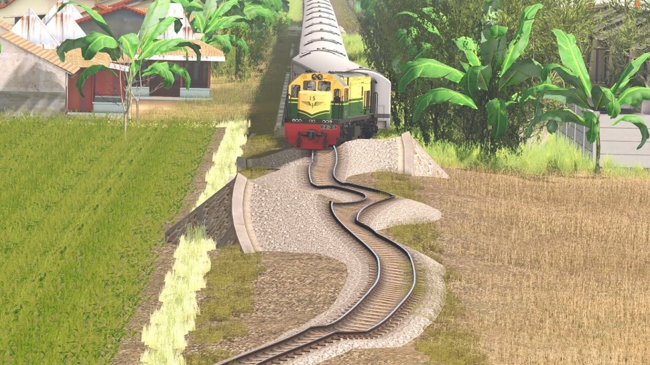 Anti Sleepy Train | Rel Kereta Api Anti Ngantuk Pargoy - Train Simulator 2019