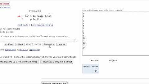 Visualize your code using PythonTutor