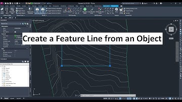 4.  Create a Feature Line from an Object in Civil 3D
