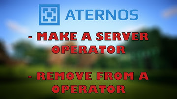 How To Make A Server Operator | Remove From Server Operator | Do Commands In Aternos | Vision