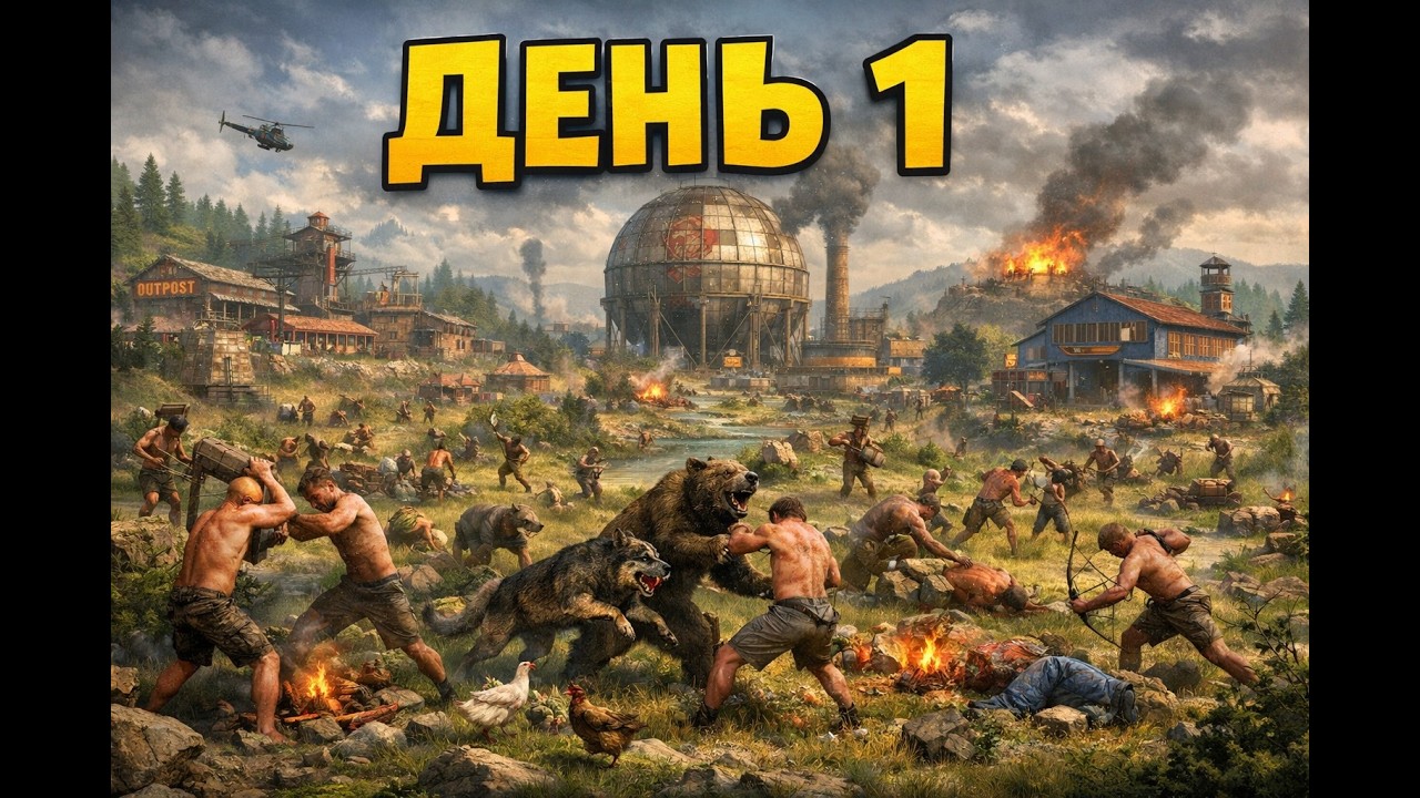 🔥 RUST NEW WIPE | Чилл на Atlas x2 | День 1 #rust #rustgame #gaming