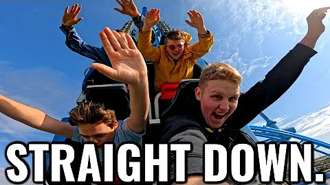 Is this the CRAZIEST Roller Coaster? - Riding Mr. Freeze Reverse Blast!