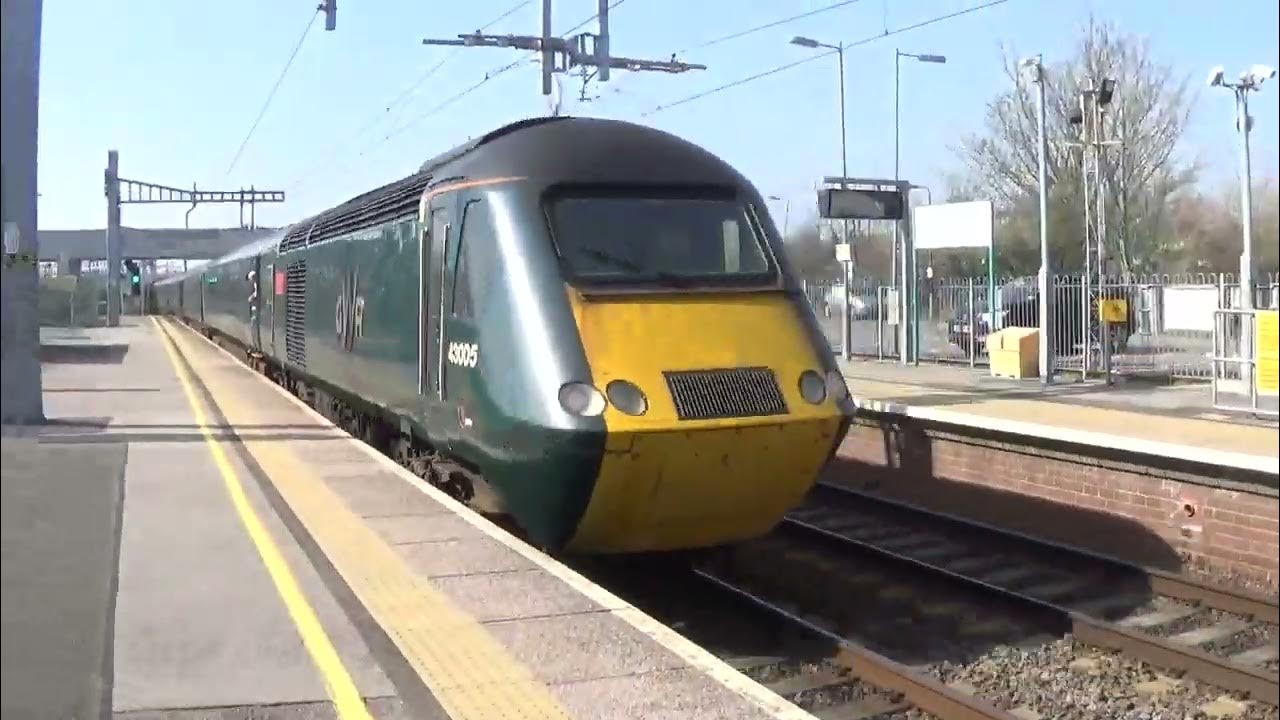 Severn Tunnel Junction train station. train going to Cardiff Central