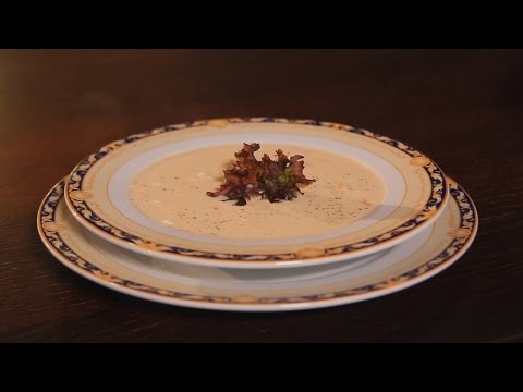Видео рецепт Суп-пюре из брокколи с семгой