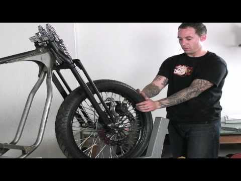 Build A Custom Chopper Part 1 -- Front Axle Wheel Spacing