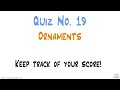 Gambar cover Quiz #19 - Ornaments - Theory Flashcards