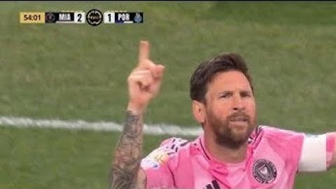 El GOL De Messi - En El Partido - Inter Miami Vs Porto - ( 2 - 1 )