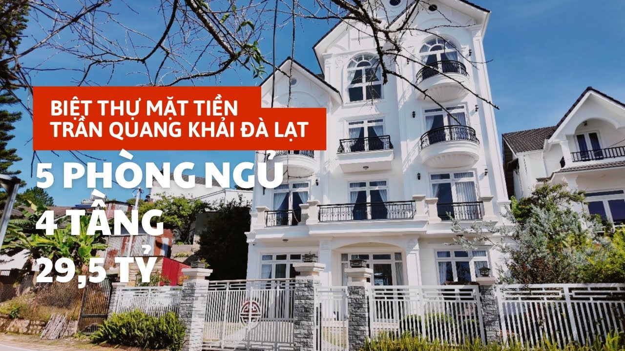 Bán Biệt Thự Mặt Tiền Trần Quang Khải Đà Lạt | 305m², 5PN, Có Thang Máy, View Đẹp, Giá 29.5 Tỷ