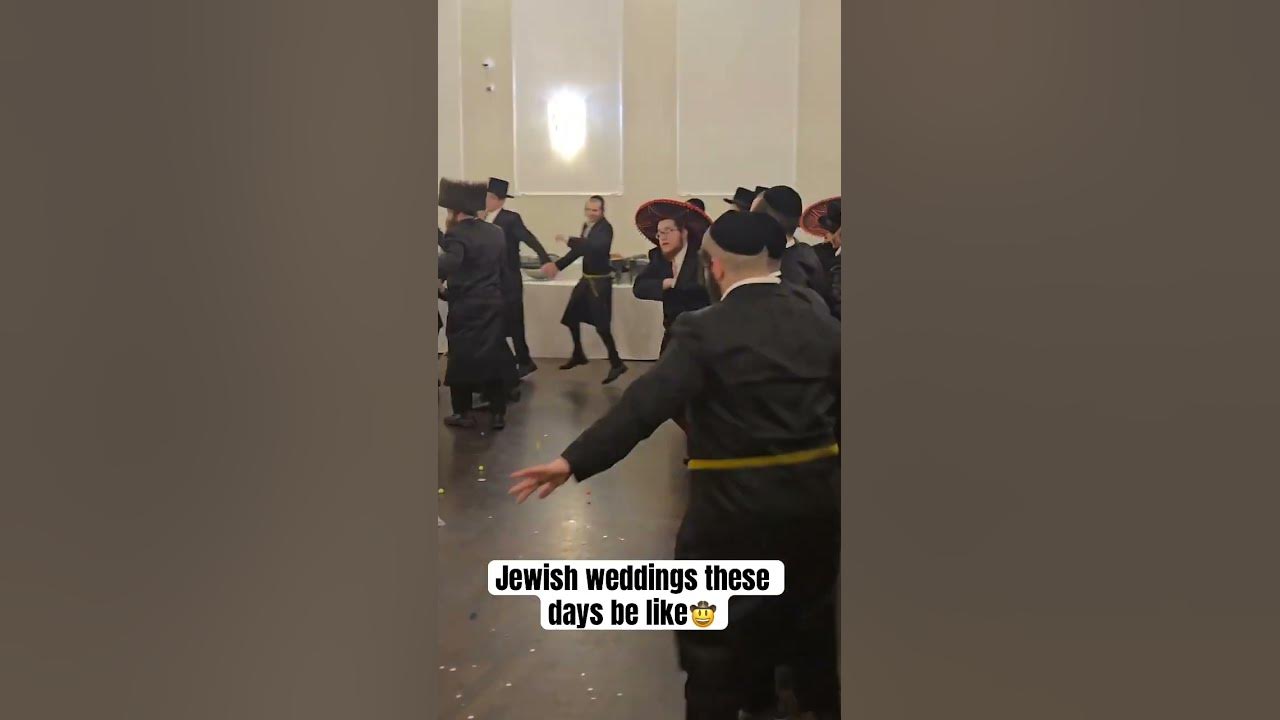 Jewish weddings these days be like🤠#shabbat #shalom #rabbi