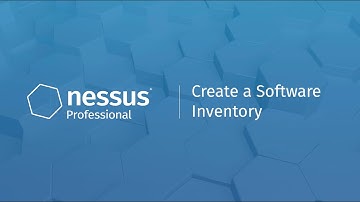 Create Software Inventory with Nessus Professional