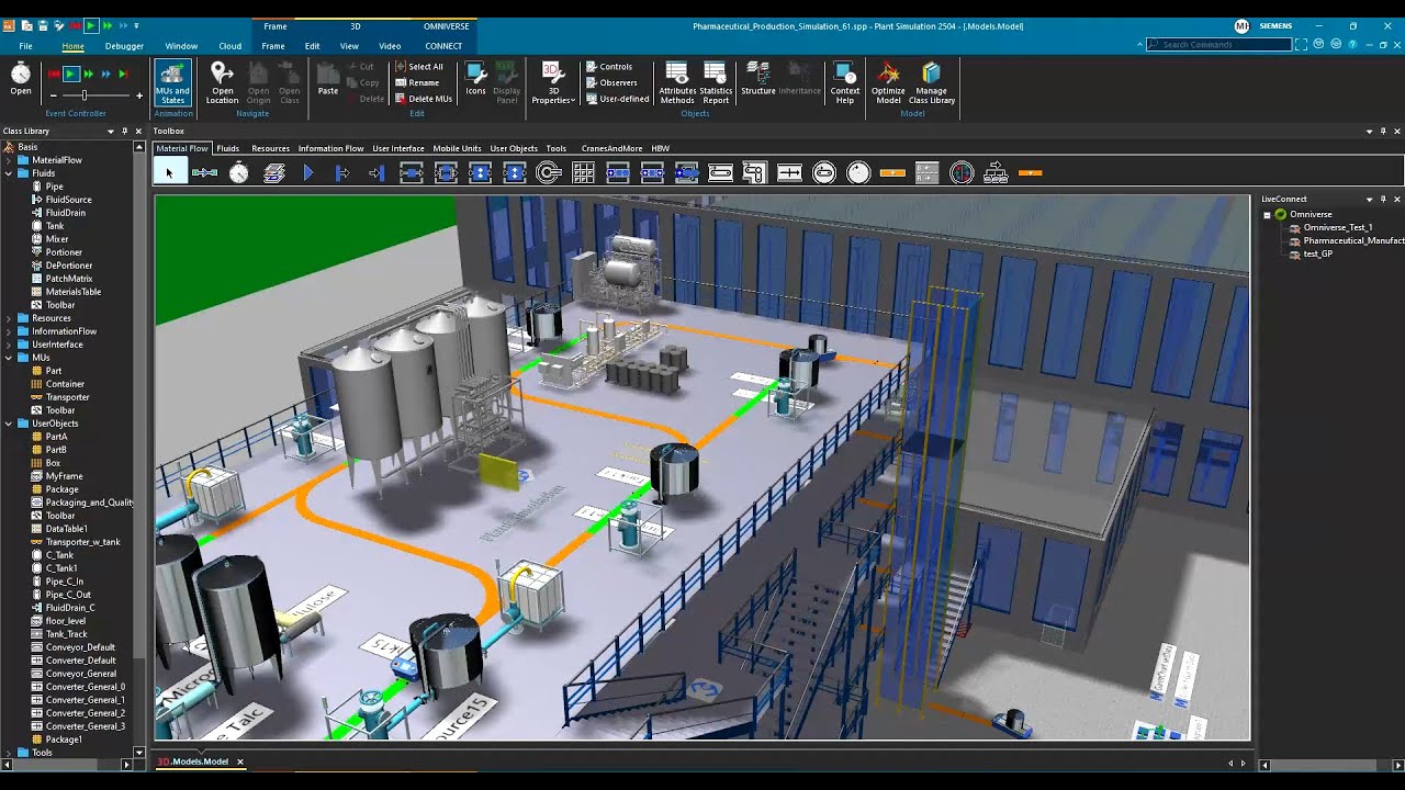 Pharmaceutical Production Simulation - Modern Design Alignment - YouTube