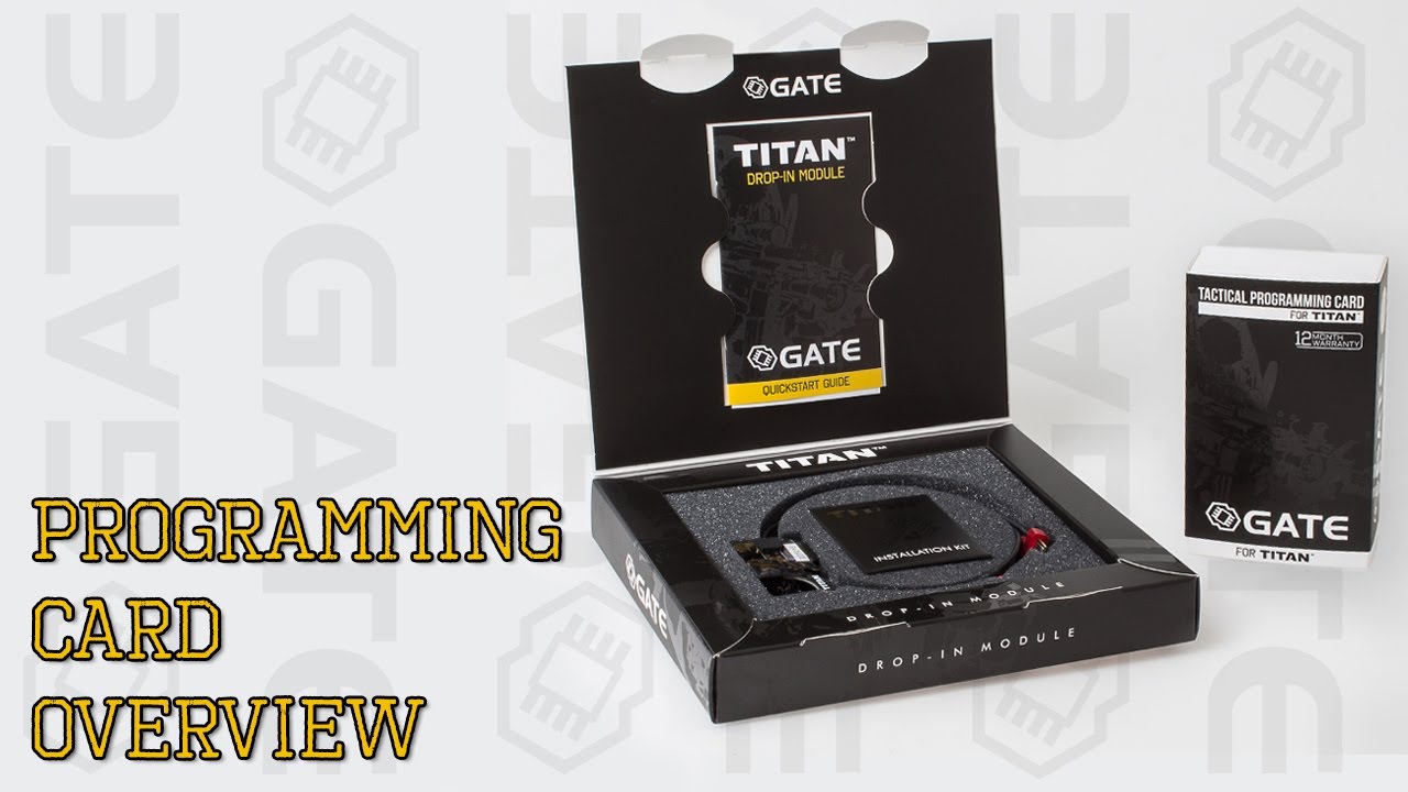 Gate TITAN Programming Card Overview - YouTube